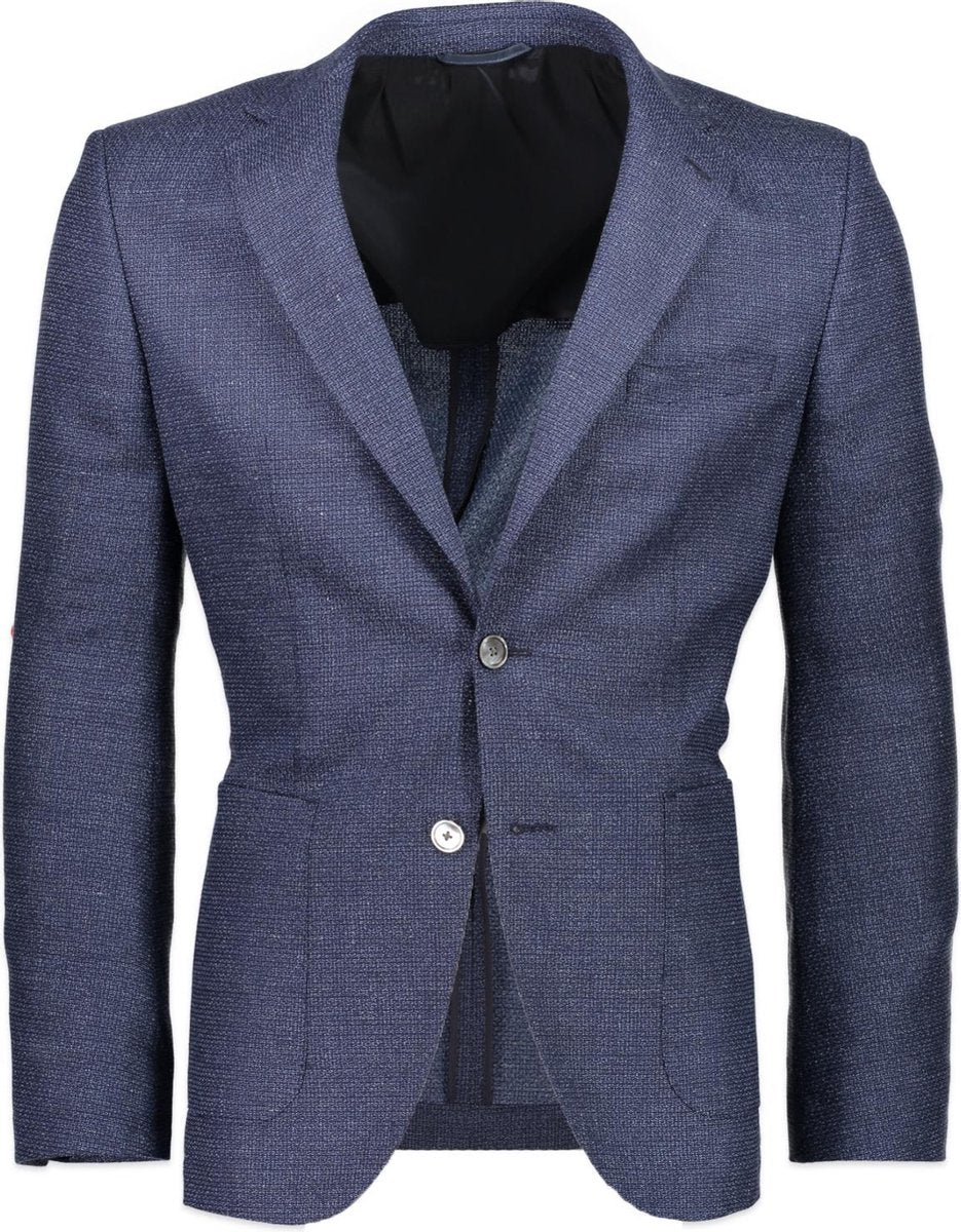 Hugo Boss  Colberts Blauw  - Maat 48 - Heren - Never out of stock Collectie - Viscose;Elastaan