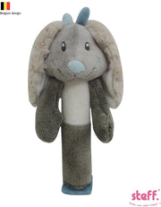 Steff konijntje "Rabbit" knijpspeeltje blauw