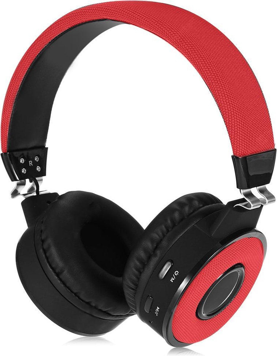 QY  Bluetooth On-ear draadloze Koptelefoon Z-18 – rood