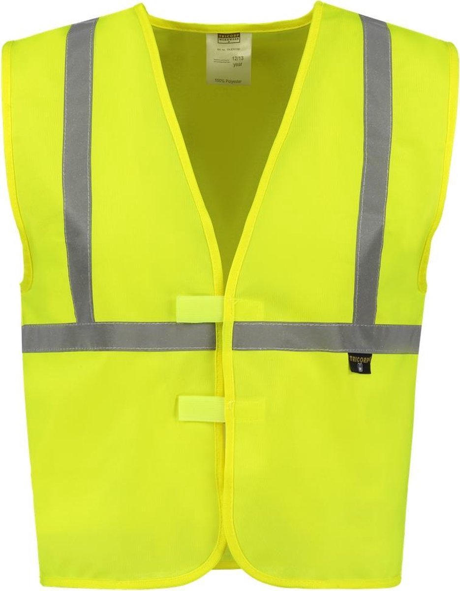 Tricorp - Veiligheidsvest Kinder - 453020 - fluor geel - maat 140