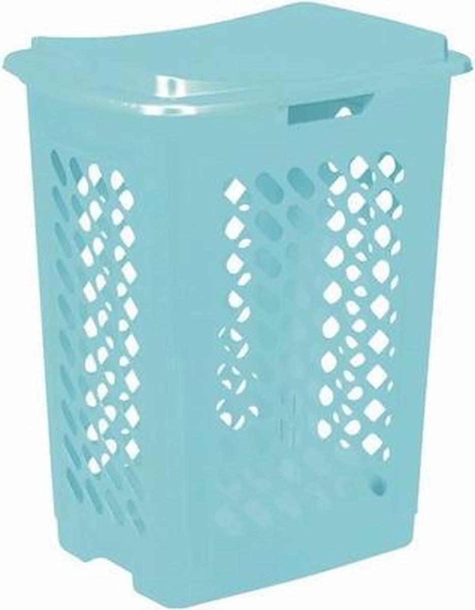 keeeper wasmand piet met deksel 60 liter mint