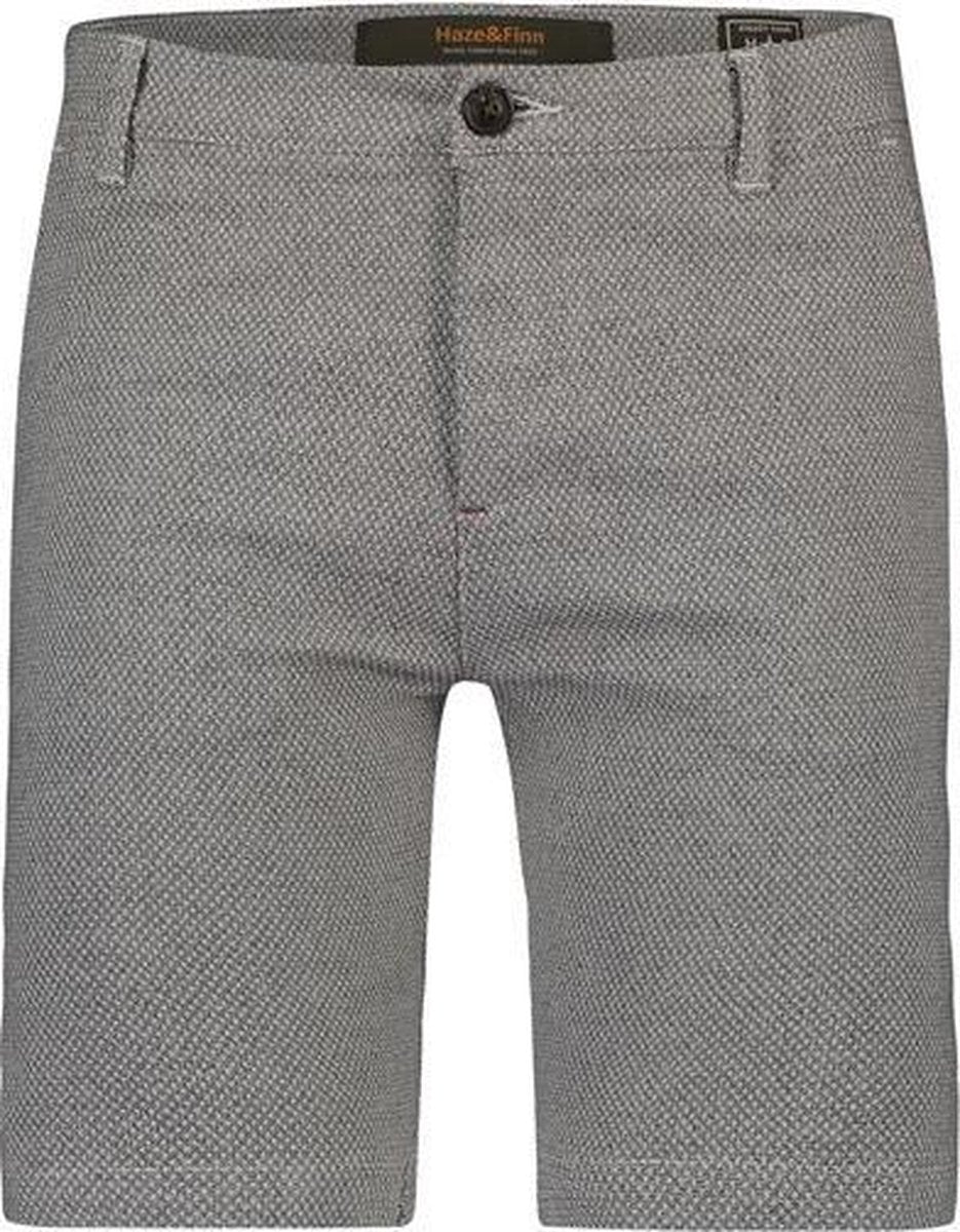 Haze&Finn Korte Broek Structuur Licht Grijs (MU13 - 0550 - Light Grey)