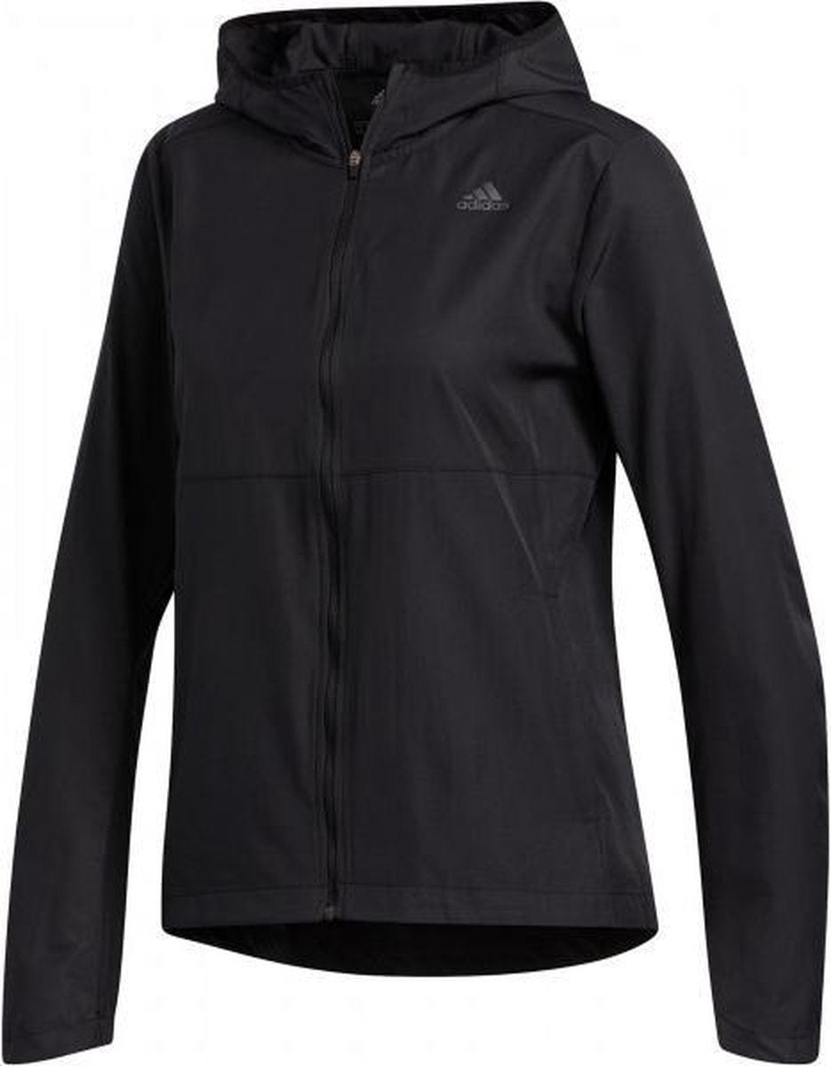 adidas Own The Run Wind Jacket Dames - zwart/wit - maat S