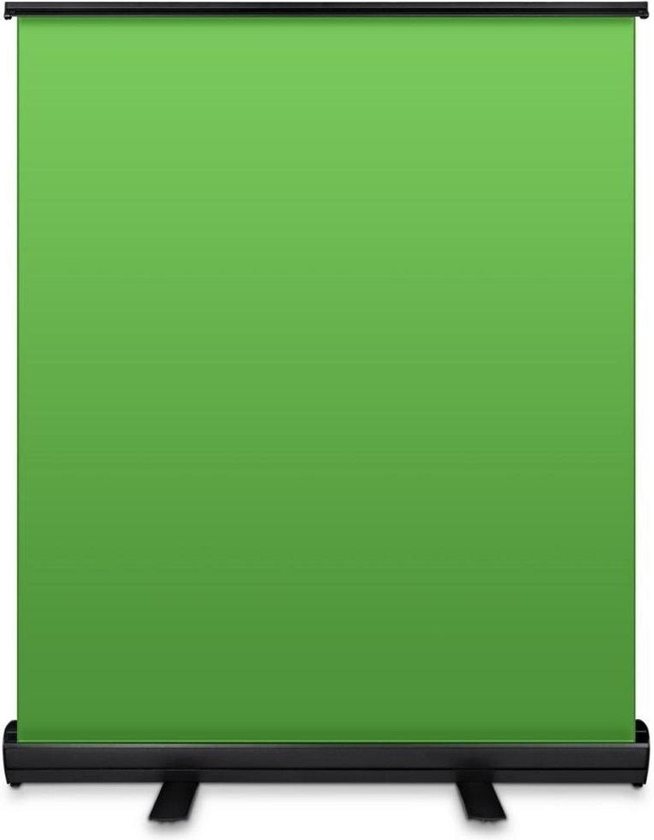 Grandecom® Pro Greenscreen Set - Met achtergrond systeem - Chroma Key - Twitch - Tik Tok - Youtube - 110x200cm - Makkelijk opzetbaar - Groen