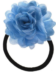Glinster Bloem aan elastiek Blauw
