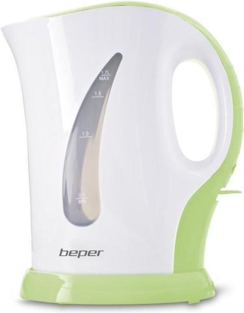 BEPER 90.350V Waterkoker - 1.7L - 2200W - Wit en groen