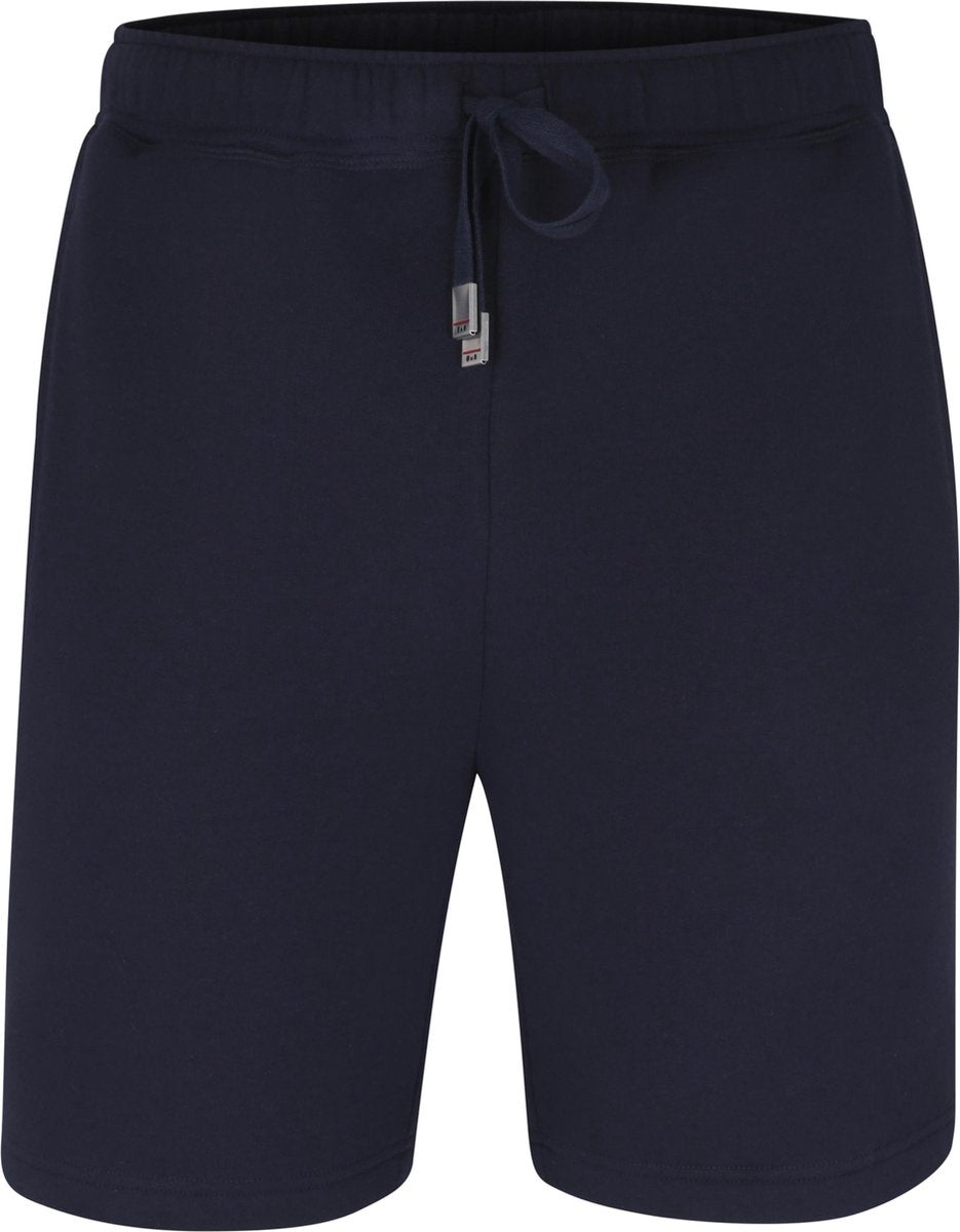 Gotzburg heren lounge broek kort (middeldik) - blauw -  Maat: L