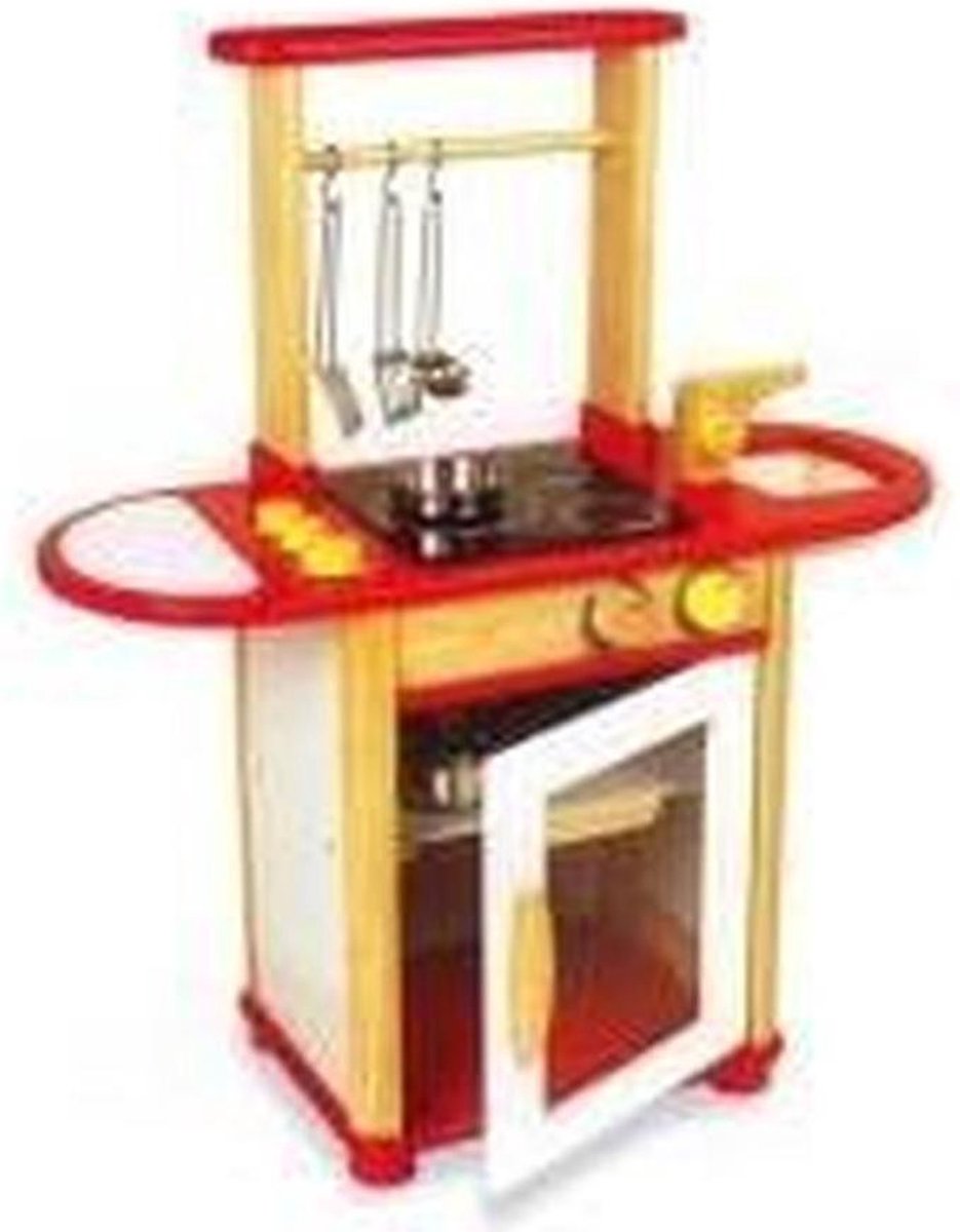 Pintoy Houten Keukeneiland Rood