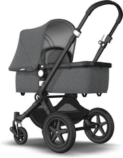 Bugaboo Cameleon 3 plus kinderwagen  met stoel en wieg - Zwart / Gemȇleerd grijs