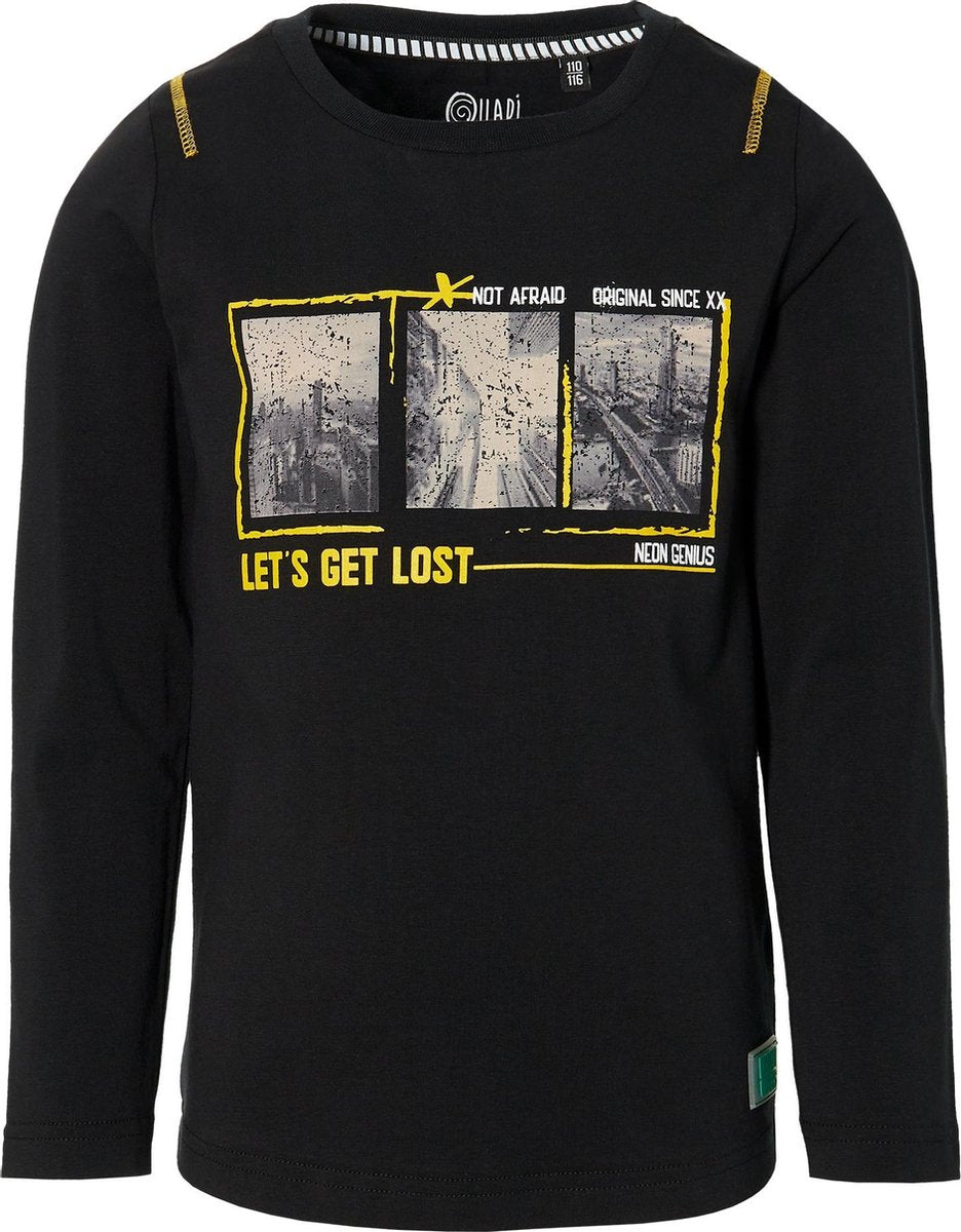 Quapi jongens shirt Dez Black