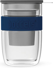 Boddels SEEV dubbelwandig theeglas - 38 cl - Blauw