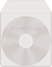 MediaRange Plastiktasche 1 Disc met Lasche klebe Rücks. 50pc