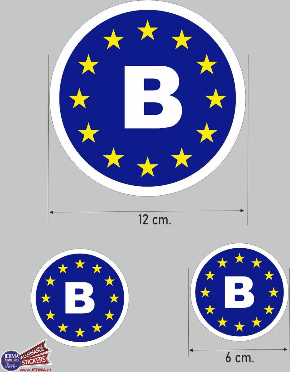 Europese unie auto sticker