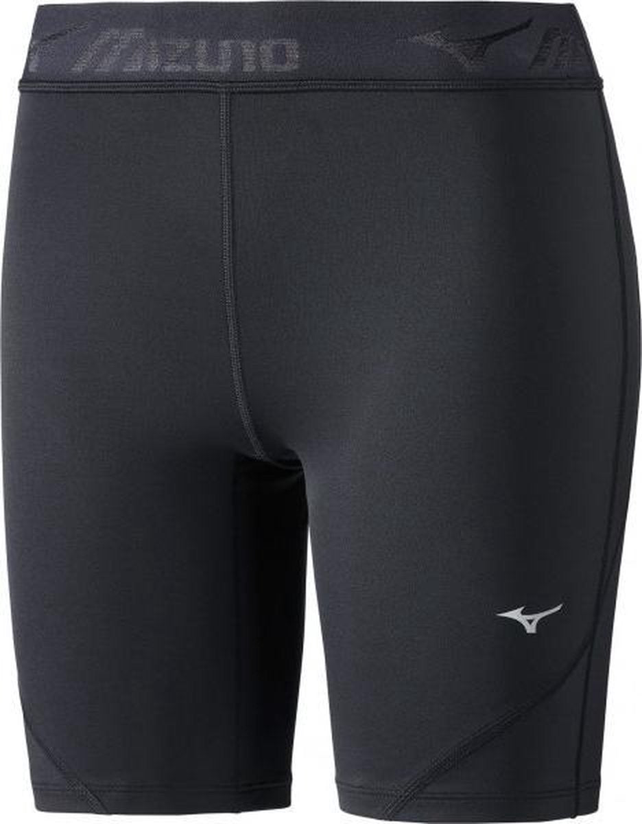 Mizuno Impulse Core Mid Tight Dames - Zwart - maat XS