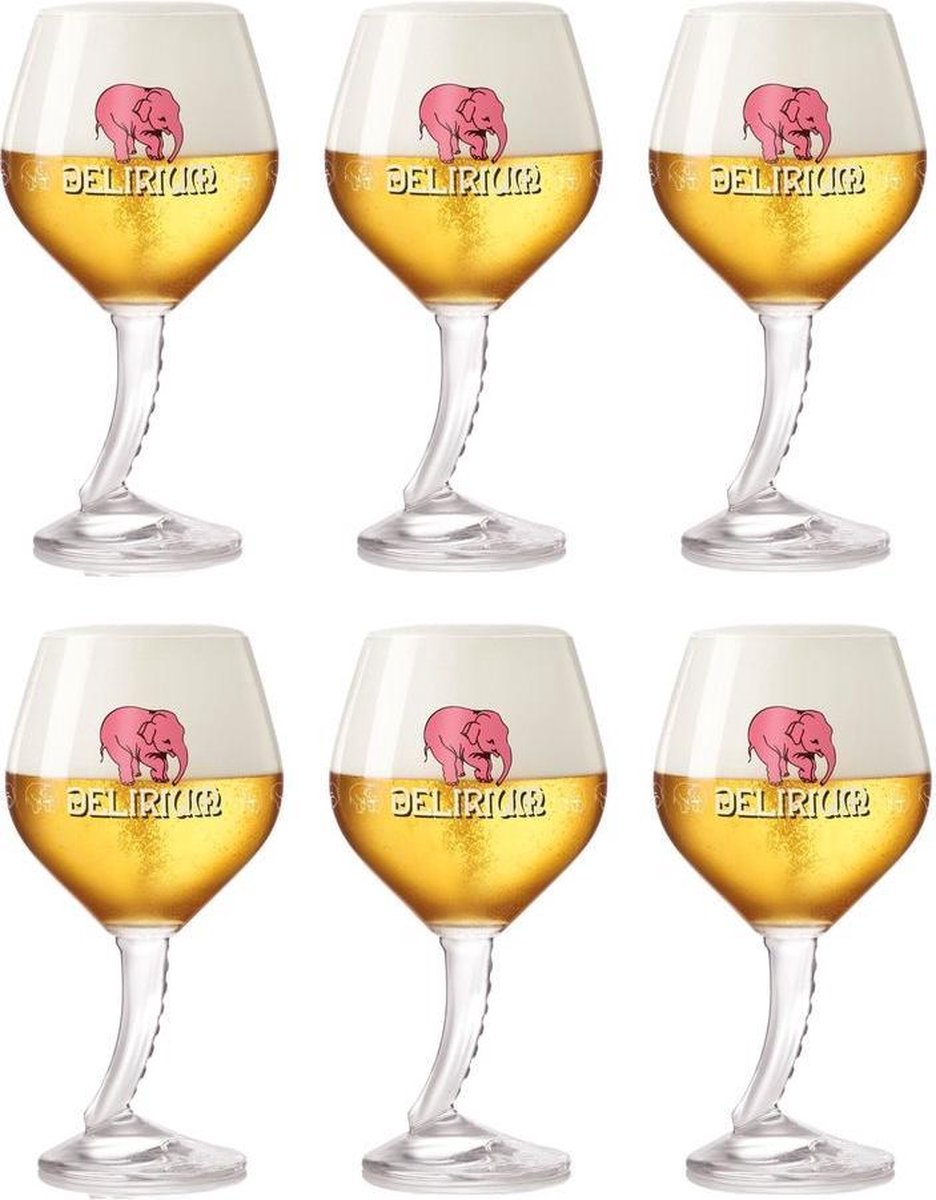 Delirium Tremens Bierglas 25 cl - 6 Stuks