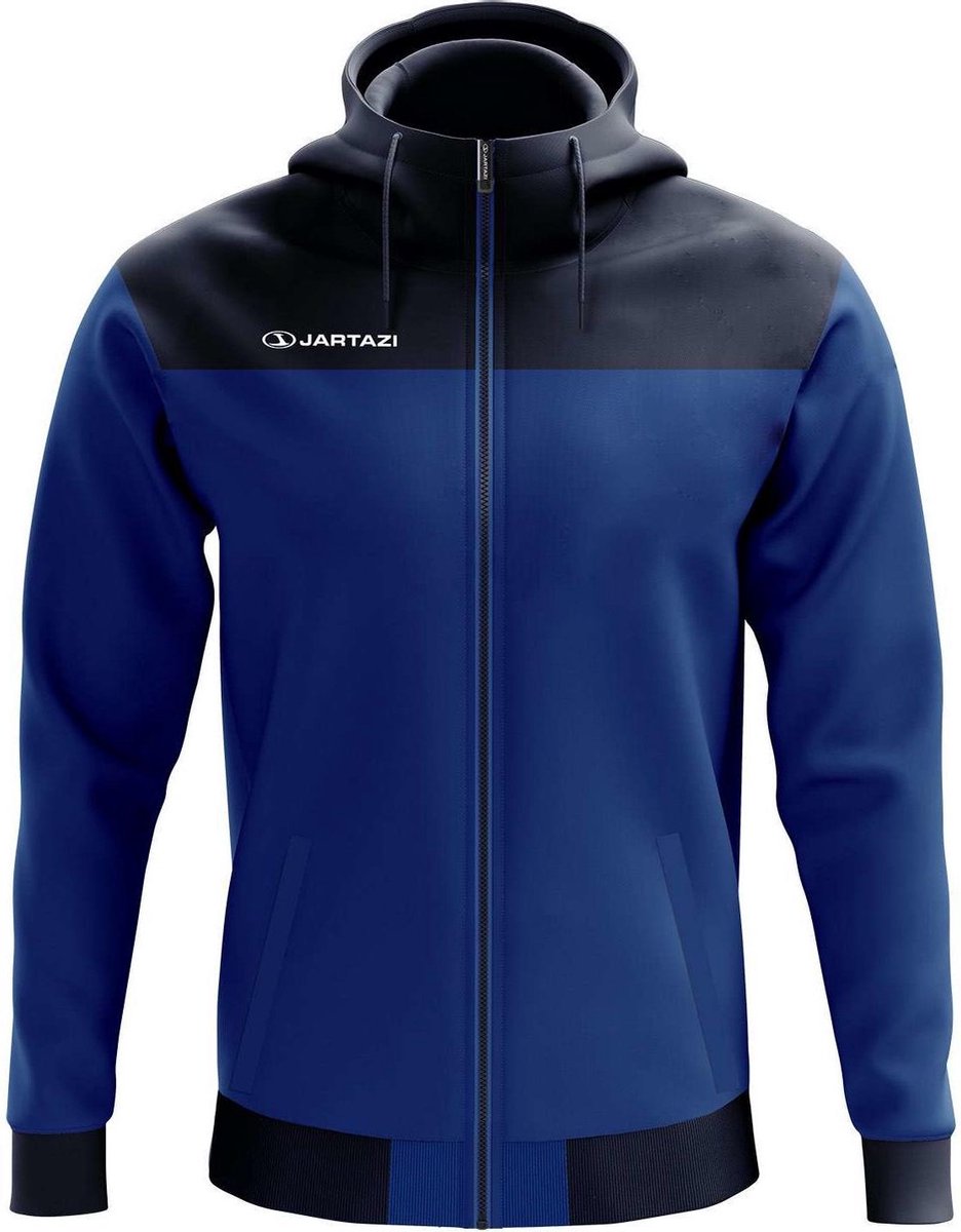 Jartazi Vest Met Capuchon Bari Heren Polyester Blauw Maat Xl