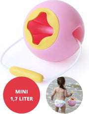 Quut Mini Ballo Banana Pink Strand Emmer - Bad Strand Speelgoed Meisje - Cadeau 1 jaar | 2 jaar | 3 jaar | 4 jaar | 5 jaar - Geel Roze - 1