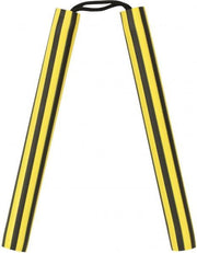 Nunchaku Rubber Geel  / Zwart