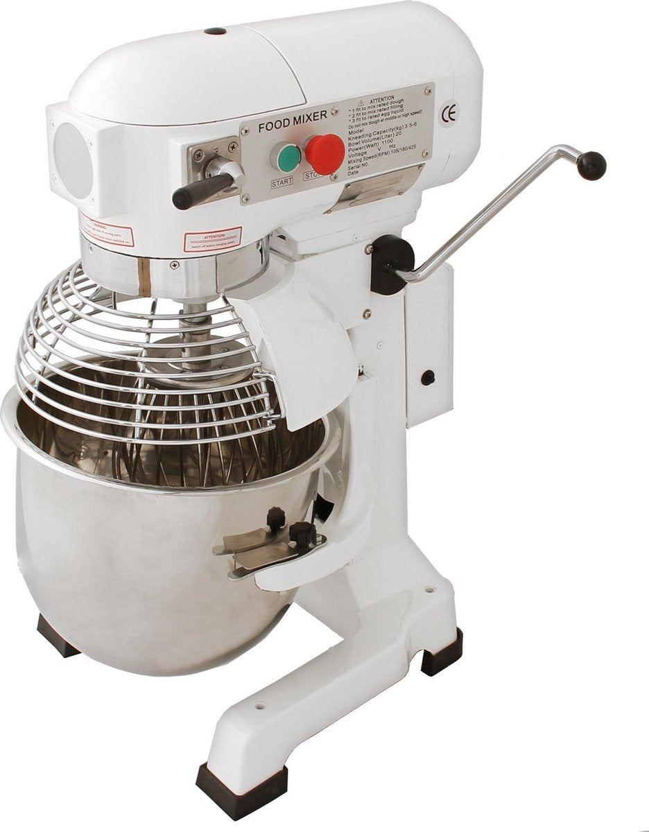 KuKoo Professionele Planeetmixer - Keukenmixer - Spiraalmixer - 20L