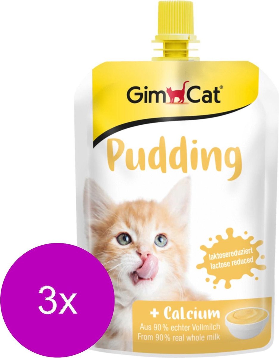 GimCat Pudding - Kat - Snack - 3 x 150 gr