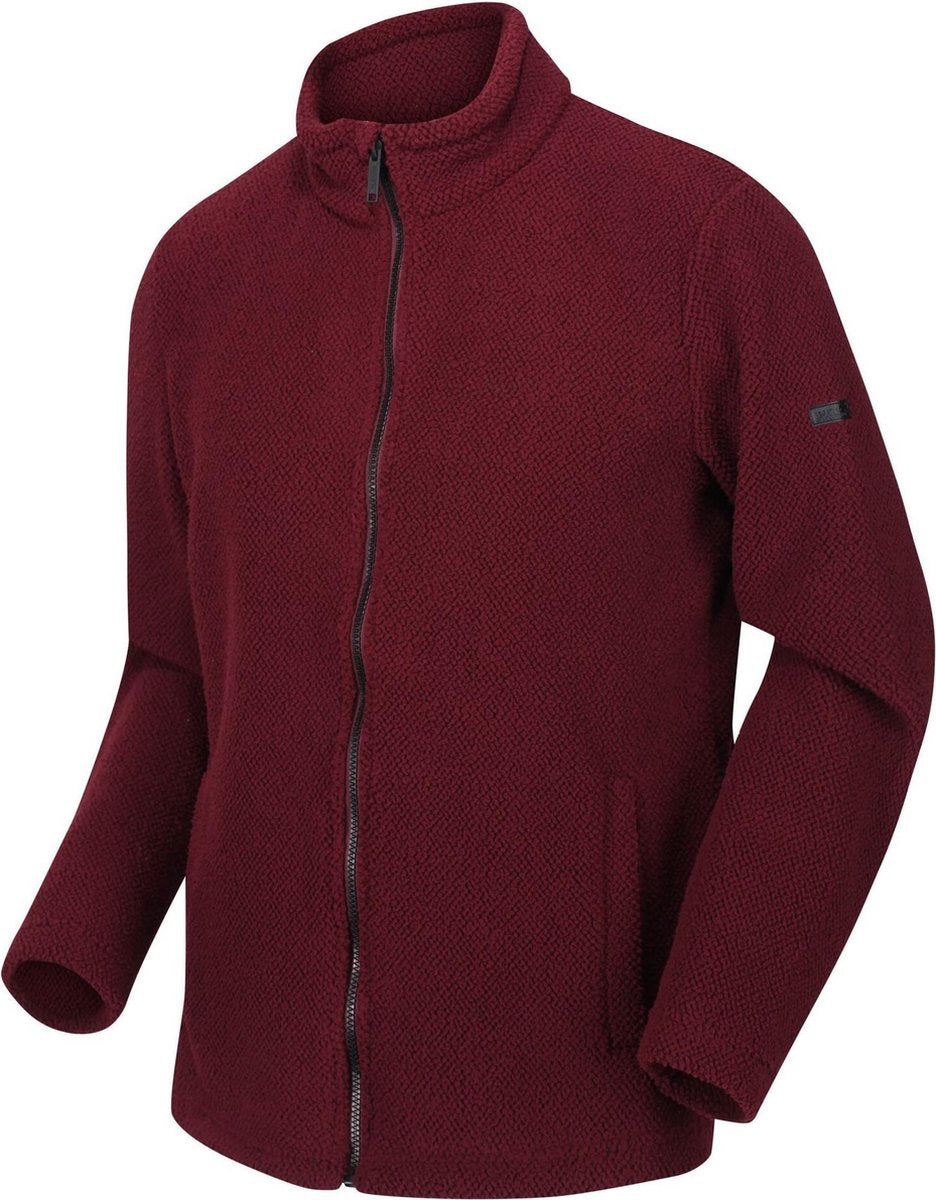 Esdras Fleece met honingraatpatroon en rits over de volle lengte van Regatta voor Heren