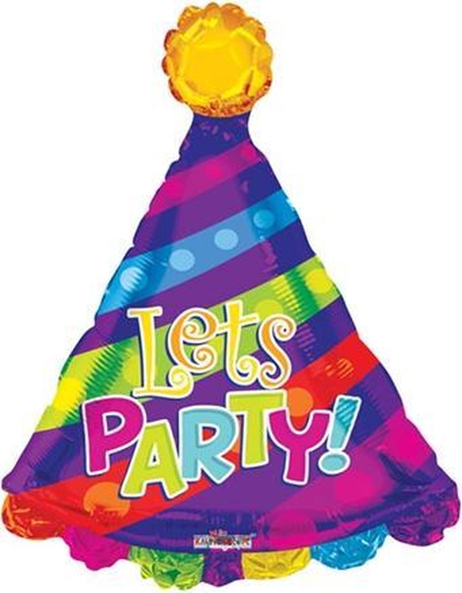 Folie ballon Lets Party! 71 cm groot