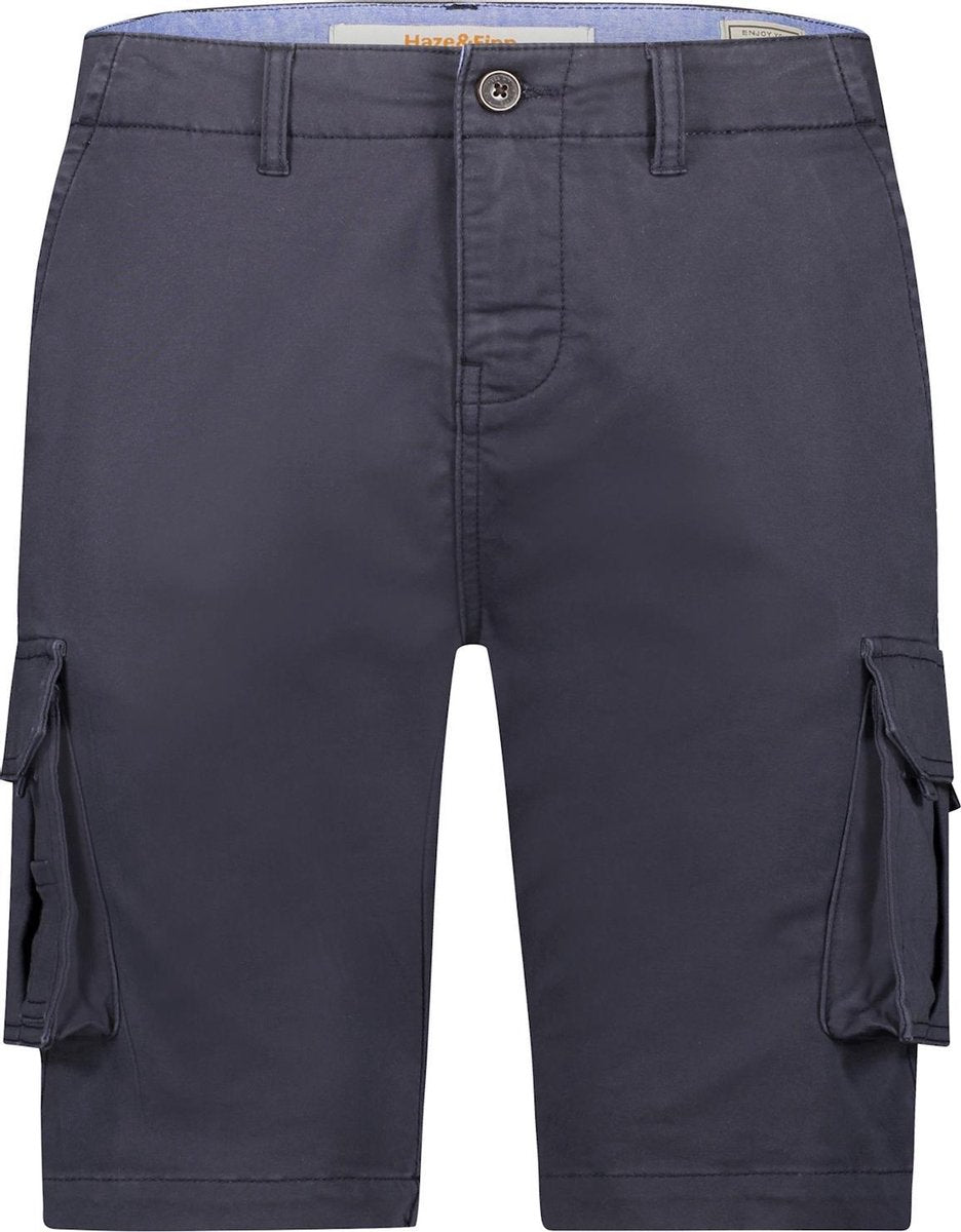 Haze&Finn Korte Broek Cargo Navy Blauw (MU15-0525 - DarkNavy)