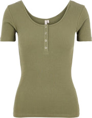 Pckitte Ss Top Noos Bc 17101439 Deep Lichen Green