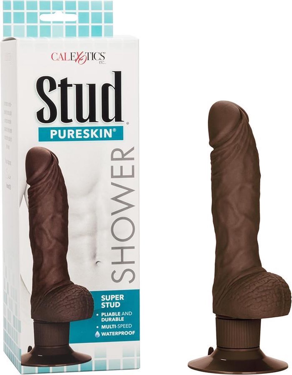 Shower Stud™ Super Stud - Brown - Realistic Vibrators -
