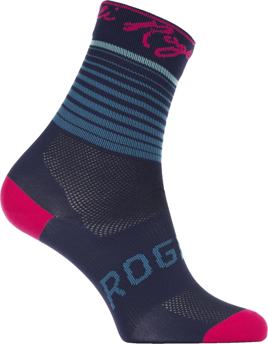 Rogelli Ds Wielersok Impress Blauw/Roze 36-39