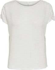 ONLY t-shirt onlriz ss glitter  WIT L