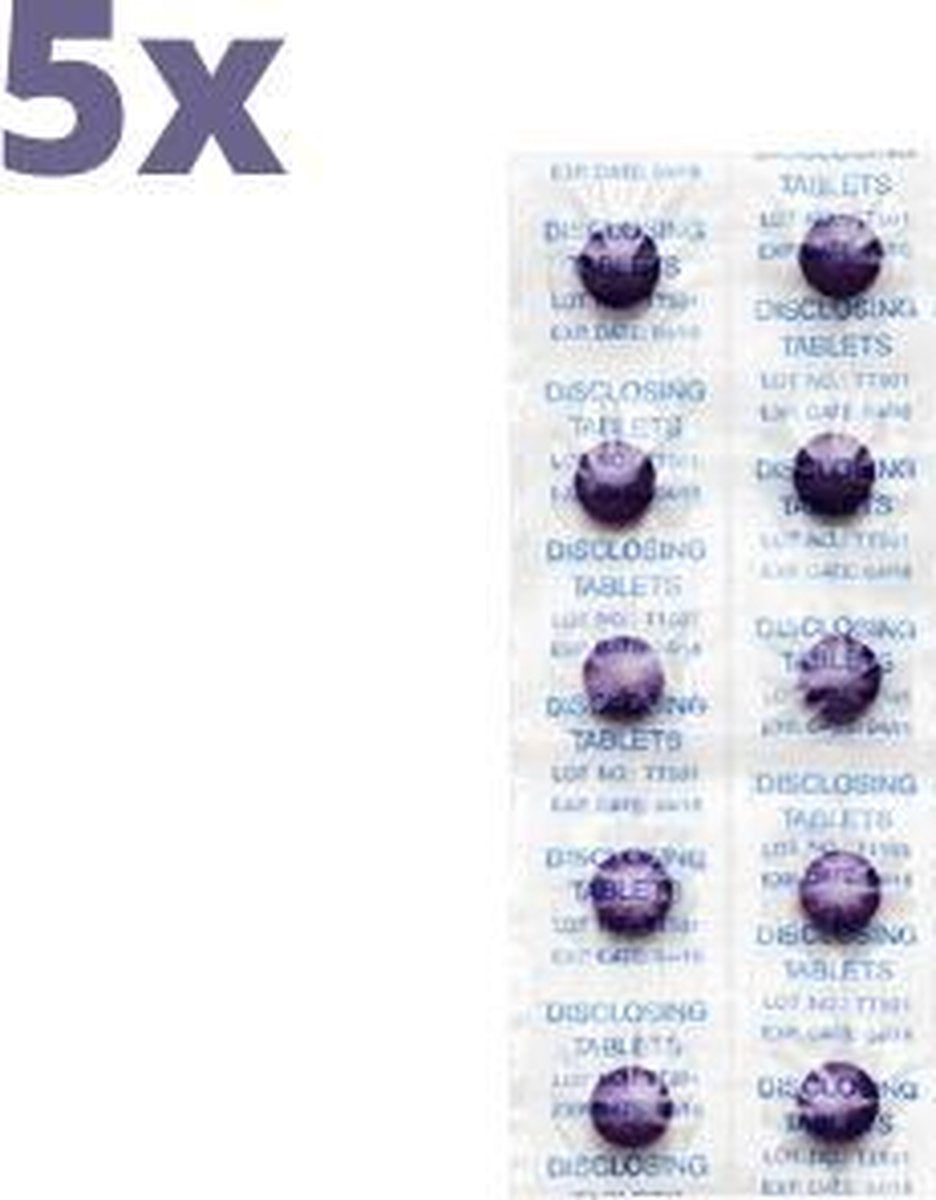Tepe Plakverklikker Tabletten - 5 x 10 stuks - Voordeelverpakking