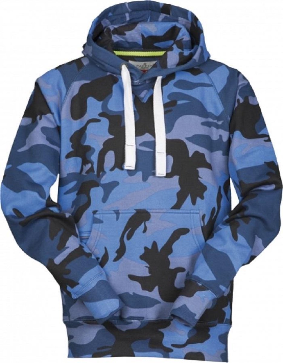 Payper Hoodies camouflage print - M / Armyblauw