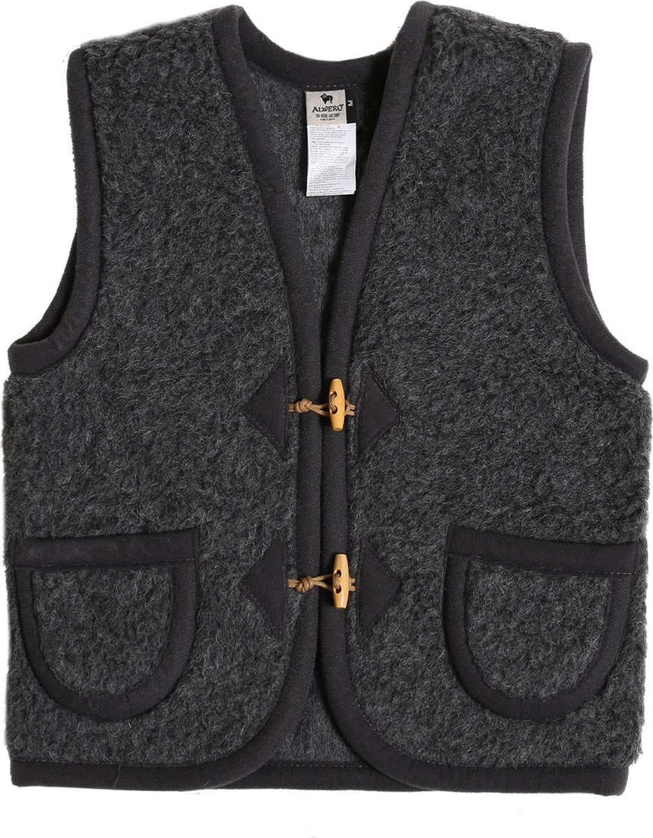 Alwero - Alwero bodywarmer Alpen Junior Antraciet 104-110