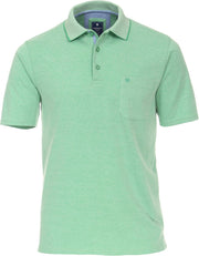 Redmond Regular Fit poloshirt - groen melange -  Maat: 4XL