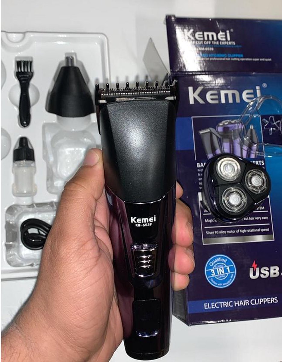 KEMEI- Professional - TONDEUSE Complete SET - Krachtig & vernieuwd -Kapper -Trimmer