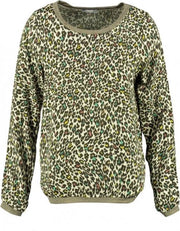 Geisha viscose longsleeve met glitterboorden - Maat XS