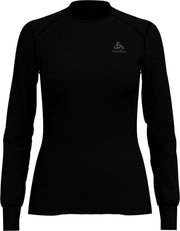 Odlo Bl Top Crew Neck L/S Active Warm Dames Thermoshirt - Black - Maat XL