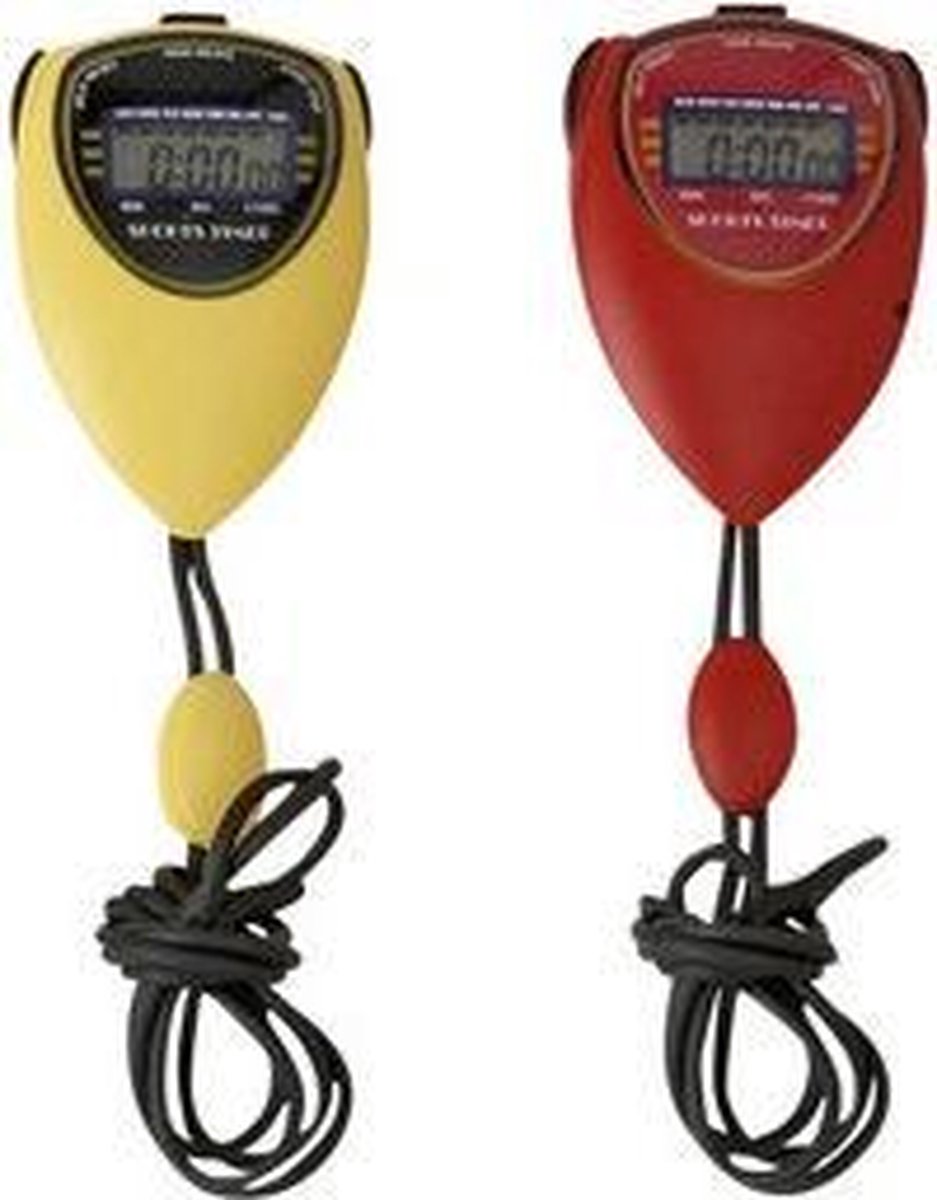 SoccerConcepts stopwatch voor trainers - Stopwatch - Sterke batterij - Zwart