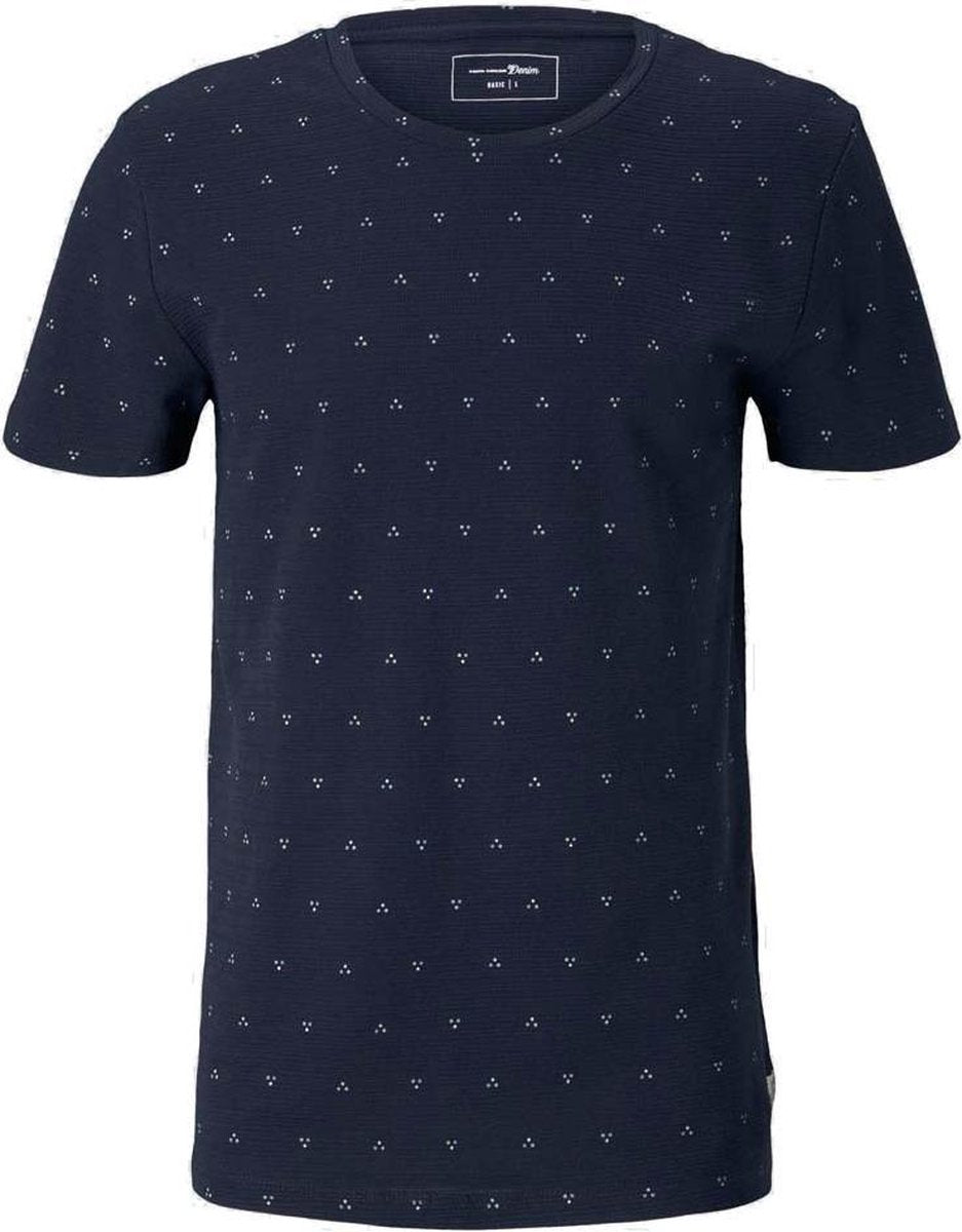Tom Tailor Denim Korte mouw T-shirt - 1027837 Marine (Maat: M)