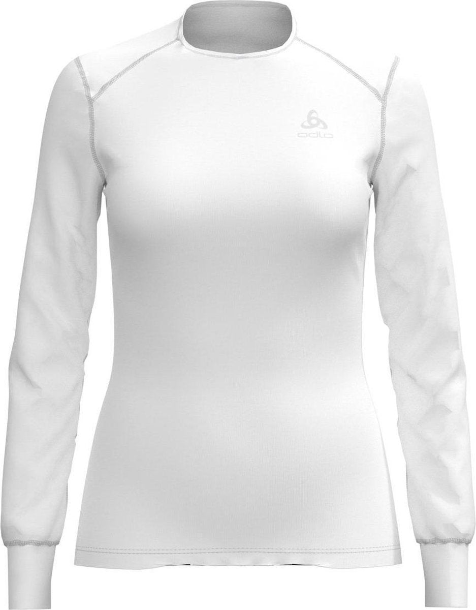 Odlo Bl Top Crew Neck L/S Active Warm Dames Thermoshirt - White - Maat XS