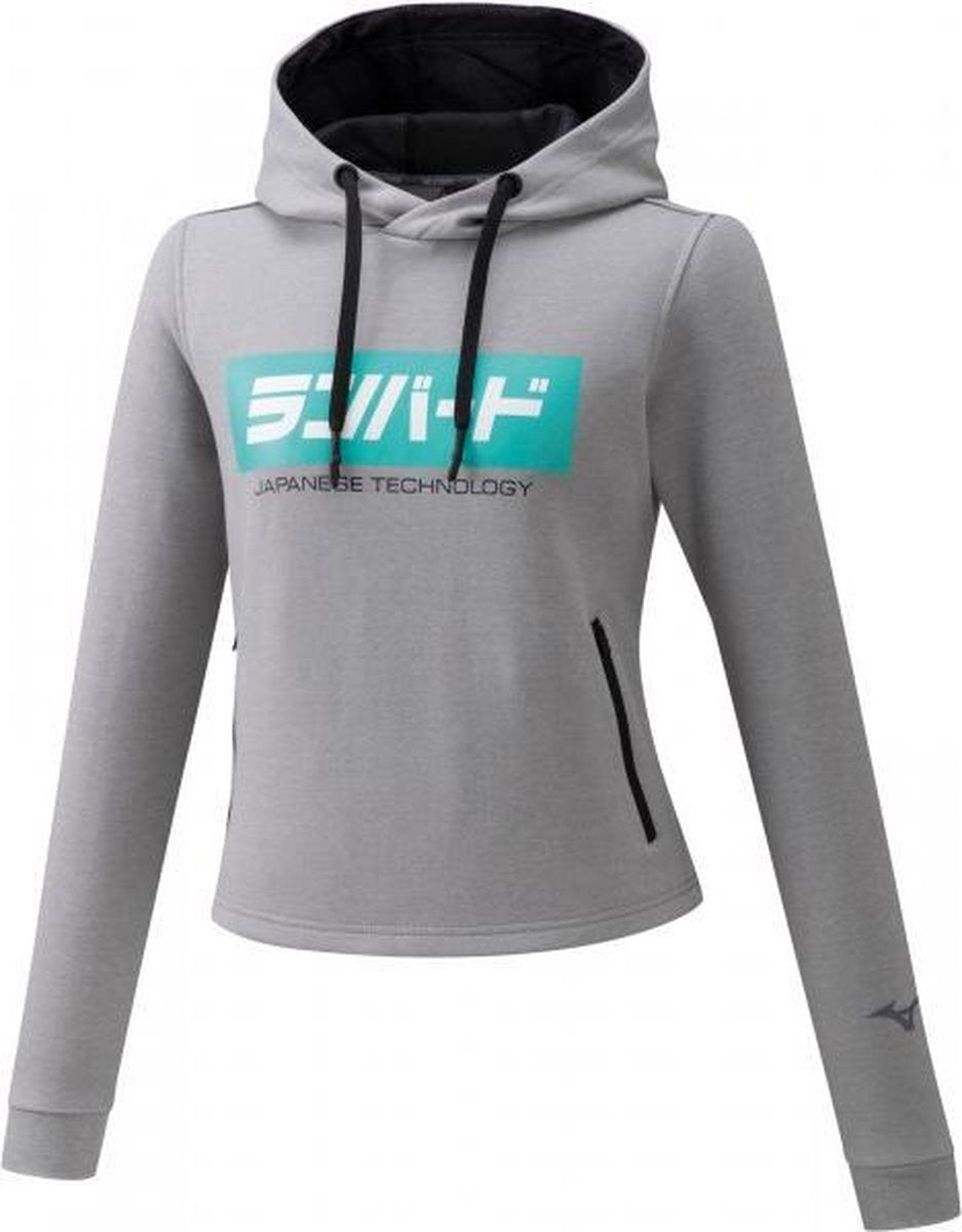 Mizuno Hoodie Dames - grijs - maat S