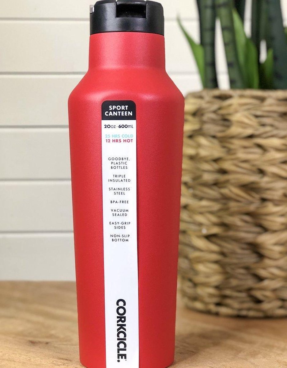 Corkcicle Sport Canteen - 600ml  Sriracha (red)