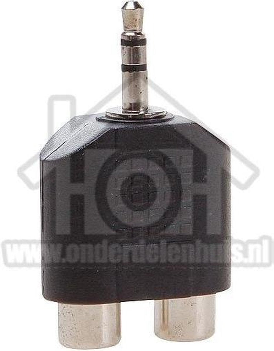 Jack Verloopstekker 3.5mm Male-2x Tulp Contra RCA Female
