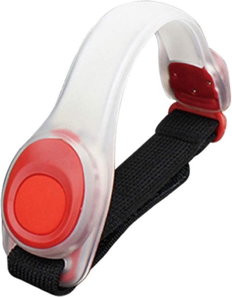 Sport armband LED Hardloop / Fiets Met LED - Reflecterende Hardloop Verlichting Lampjes - Rood