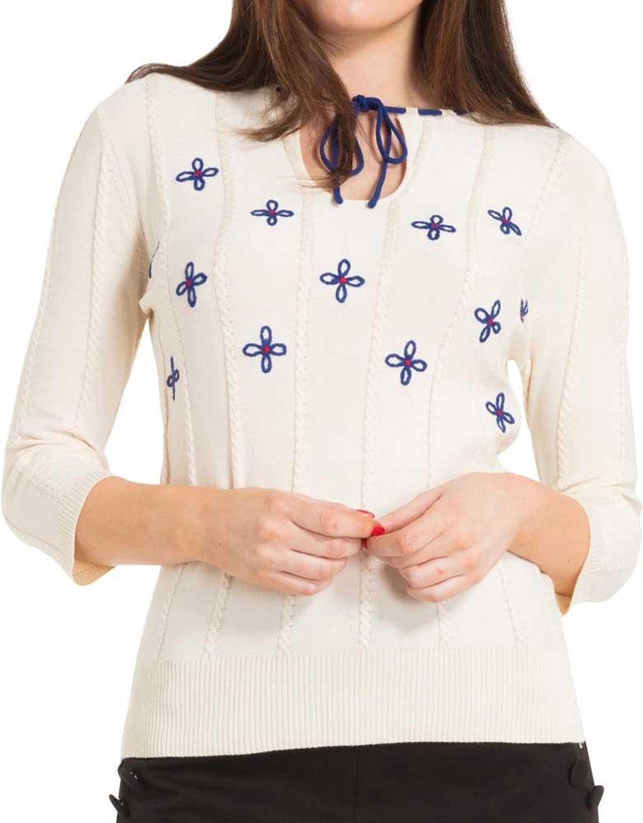 Voodoo Vixen Blouse -XL- Holly dames Wit