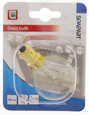 Scanpart 1100000001 F126 Ovenlampje E14 40w 300gr. Bol