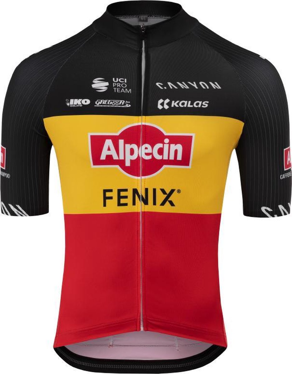 Fietstrui Alpecin Fenix Kalas Belgische Kampioen Maat XL
