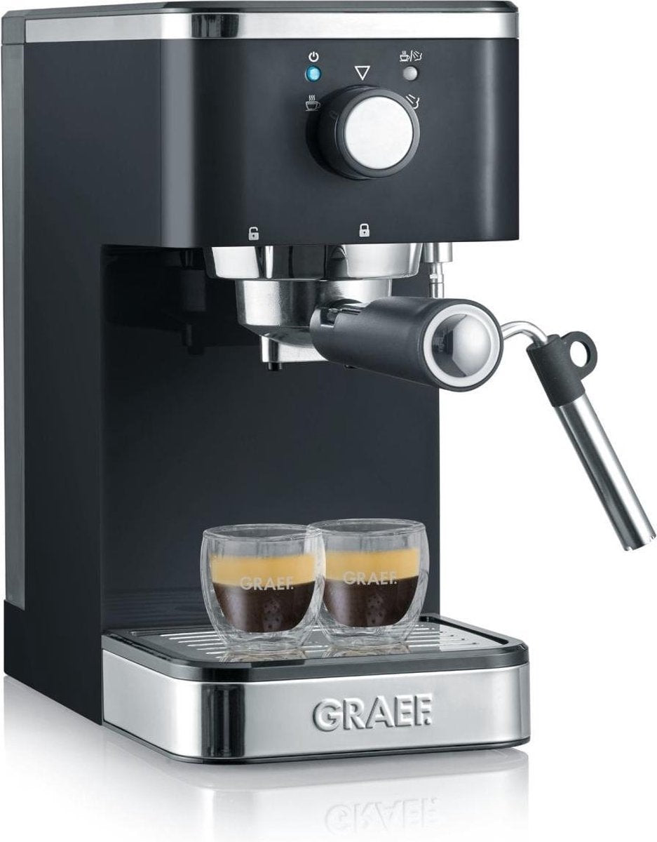 Graef Espresso piston machine ES402 compact 14 cm breed 1400 Watt