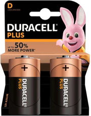 Duracell - Plus alkaline D-batterijen - 2 Stuks